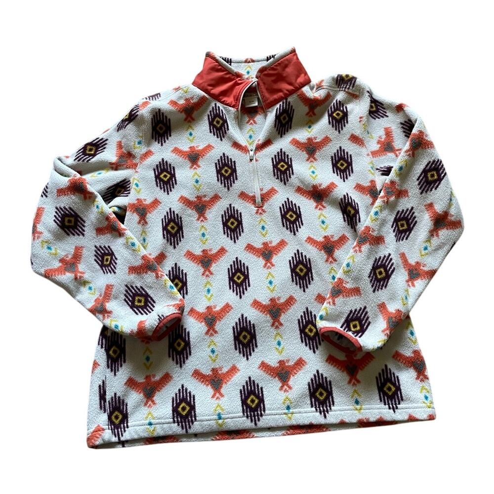 Ariat Womens/Teens Fleece 1/4 Zip Pullover Southwest Aztec print Size Medium